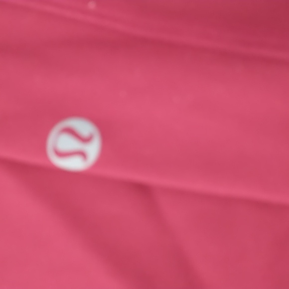 Lululemon Athletica rose red with rose detail workout leggings Women's Size 4 - Picture 7 of 7